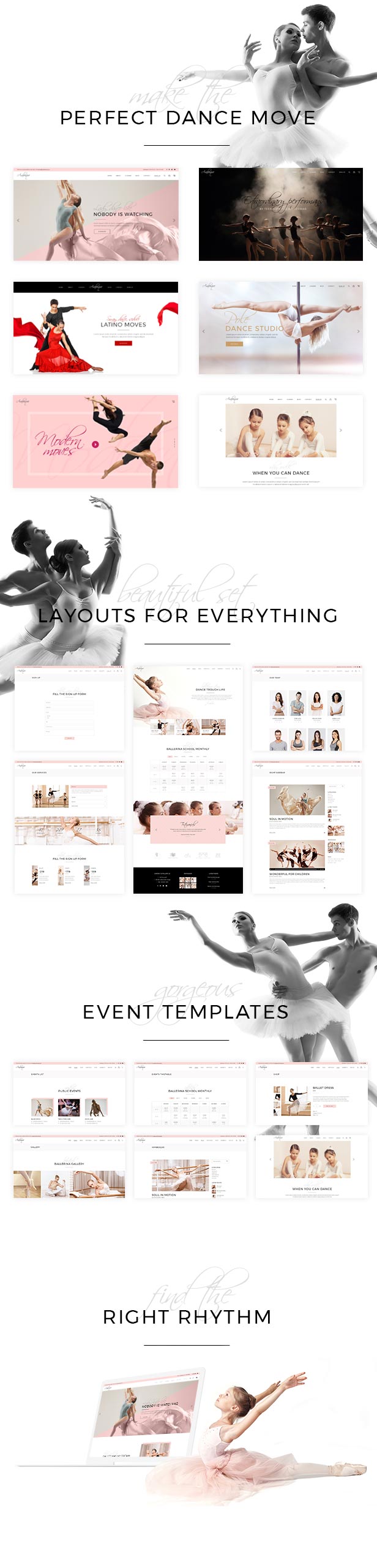 Arabesque - Modern Ballet School and Dance Studio Theme - 1